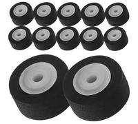 Hemobllo Pulley Bearing Wheel for Recorder 12pcs Rubber Pinch Roller Compact Convenient Replacement for Audio Player and Cassette Machine Repair
