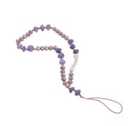 Hemobllo Purple Stone Crystal Phone Chain Lanyard for Phone Case and Key Easy Installation and Anti-lost Design Lovely and Delicate Style Anytime Anywhere