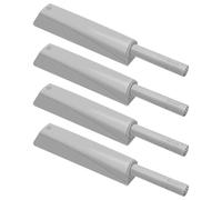 Hemobllo Push Catch Cupboard Latch 4pcs ABS Automatic Rebound Simple Installation for Bathroom Cabinet Doors