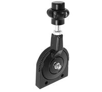 Hemobllo Push-Pull Throttle Control Lever with Short Manual Lever for Excavator Accessories and Agricultural Vehicle Operation on Farms