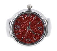 Hemobllo Quartz Finger Ring Watch for Men and Women with Digital Scale, Stylish Zinc Alloy Material, Practical Use, for Birthdays and New Year Casual Wear Random Color