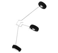 Hemobllo Rc Airplane Main Gear Landing Gear Set with Wheels Stable Support Replacement Part for Beginner Remote Control Aircraft Models