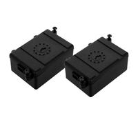 Hemobllo Rc Receiver Box Protector Case Waterproof Electronic Equipment for 2pcs 1/10 Scale Rc Crawler Cars, Black with Easy Installation for Simulation Climbing Car