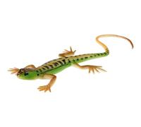 Hemobllo Realistic Green Plastic Lizard Model 5.1 Inch - Educational Toy for Kids to Learn about Reptiles and Nature for Home Decoration and Prank Props