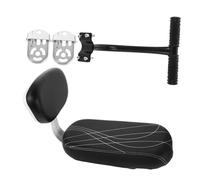 Hemobllo Rear Bike Seat with Safety Backrest and Integrated Armrest Rear Rack Mount Bike Saddle for Family Cycling Comfortable Cushion with Footrest for Scenic Trail Rides