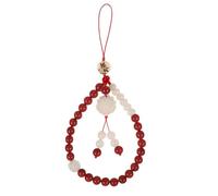 Hemobllo Red Agate Phone Lanyard Short Beaded Phone Charm Pendant Strap for Everyday Use
