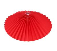 Hemobllo Red Pleated Fabric Lampshade, 12.18x6.29 Inch, Iron Frame, Umbrella Shape, Light Cover for Bedside Lamp, Table, Pendant, Easy to Install, Home Decor, Hotel, Restaurant