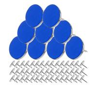 Hemobllo Reflective Trail Markers Blue Nylon and Steel Thumbtacks 50pcs with Easy Installation and Versatile Application Blue Nylon and Steel for Camping Gear Accessories in Parking Lots