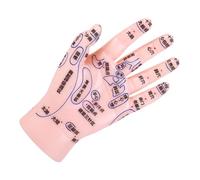 Hemobllo Reflexology Hand Model for TCM Education and Massage Training Sturdy PVC Simulation with Detailed Marked Acupoints for Teaching and Healthcare Settings