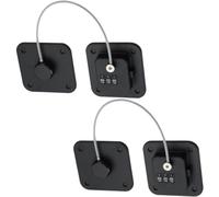 Hemobllo Refrigerator Lock Combination 2Pcs No-Drill Safety Locks for Freezer Drawer and Cabinet Door Installation without Damage