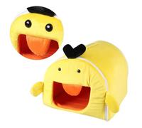 Hemobllo Removable Washable Yellow Cotton Nest Pet Bed for Hamster Rabbit Squirrel, Multi-purpose Warm Sleeping Cage Mat for Indoor Use