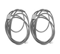 Hemobllo Replacement Basketball Net String Silver Steel Wire 2pcs with Weather Resistance and Fine Weaving Craftsmanship for Basketball Hoop Outdoor Use for Training and Communities