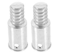 Hemobllo Replacement Threaded Tips Threaded Interface Installation 2pcs Iron Metal Poles with Precision American Thread Design for Mop and Broom Handles Suitable for Household Cleaning