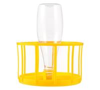 Hemobllo Reptile Pet Water Feeder 400ml Plastic Water Feeder for Lizard and Terrapin with Easy to Clean round Base Suitable for Reptile Supplies