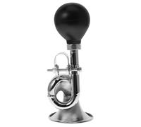 Hemobllo Retro Bike Horn, Loud Metal Bicycle Bugle with Rubber Squeeze Bulb, Vintage Clown Air Horn Vuvuzela, Safety Cycling Accessories for Adults Kids Mountain Road Bikes
