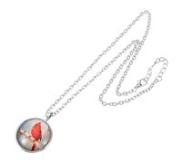Hemobllo Retro Cardinal Pendant Necklace for Women Alloy Sweater Chain Jewelry Vintage Bird Design and Classic Accessory for Various Styles