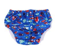 Hemobllo Reusable Blue Nylon Swim Diaper Pants for Water Activities and Swimming, Breathable Waterproof Swim Nappy Pants Soft and Washable for 7-10kg Babies