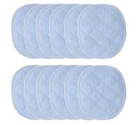 Hemobllo Reusable Breastfeeding Pads 30pcs Washable Cotton Leakproof Nursing Pads for Maternity and Postpartum with Breathable 6-Layer Light Blue Feeding Cushions
