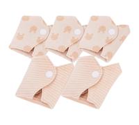Hemobllo Reusable Sanitary Napkins 5Pcs Organic Cotton Washable Menstrual Pads Breathable Fabric for Ladies on The Go Random Style