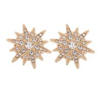 Hemobllo Rhinestone Clip-on Shirt Buttons Metal Star Badge Pin Detachable Blazer Button Covers Decorative Embellishments for Women’s Blouses and Jackets