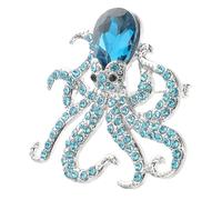 Hemobllo Rhinestone Octopus Brooch Pin Decorative Vintage Lapel Pin Clothing Accessory Beach Jewelry for Women Party Scarf
