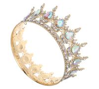 Hemobllo Rhinestone Wedding Crown for Women, Vintage Style Crystal Princess Tiara with Comfortable Fit and Versatile Use, Hair Accessory for Birthday and Theatrical Performances