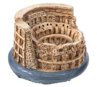 Hemobllo Roman Colosseum Statue Model Small Ancient Architecture Figurine Aquarium Decoration Unique Roman Figurines Home Décor Accent for Fish Tank Landscaping