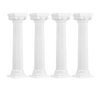 Hemobllo Roman Column Cake Pillars 4Pcs 12.5Cm Reusable Cake Supports Vintage Style Display