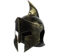 Hemobllo Roman Soldier Helmet for Adults Vintage Gold Knight Helmet Cosplay Hat Medieval Warrior Headwear for Costume Parties and Festivals