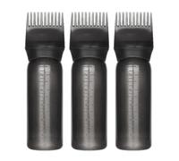 Hemobllo Root Comb Applicator Bottles 3 Pcs with Graduated Scale for Hair Coloring 160ml Sturdy Black Pp Bottles Practical and Simple Design for Salon or Home Use