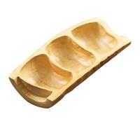 Hemobllo Root Fruit Serving Dish Snack Tray 3-Compartment Easy to Clean Easy to Store for Thanksgiving Parties