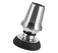 Hemobllo Rotating Cane Tip with 360 Degree Swivel Joint for Daily Mobility Aid and Rehabilitation and Rubber Traction Base, Stainless Steel Crutch Foot Cap Smooth Rotation Minimizing
