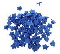 Hemobllo Rubber Pin Backs Easy to Use Five-Pointed Star Shaped 100 Pcs Handy and Convenient in Blue for Lapel Pins and Service Bars Suitable for DIY Crafts and Jewelry Making