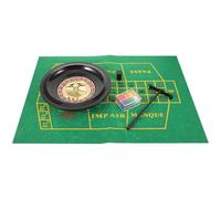 Hemobllo Russian Roulette Game Set 10 Inch (25cm) with Tablecloth, Poker Chips, Beads, Spinning Wheel for Party, Festival Poker Game Wheel, Bar and Company Events