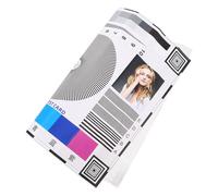 Hemobllo Security Camera Focus Chart Lightweight Portable Self-Adhesive Sheet for Ptz and Cctv Cameras Installation and Lens Fine-Tuning