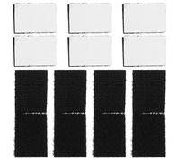 Hemobllo Self-Adhesive Hook and Loop Tape Black Nylon 20x30mm Double-Sided Fastening Strips 100 Pairs for Carpet Pads, Bed Sheet Grippers, Tool and Garden Storage, DIY Craft Use