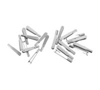Hemobllo Self-Locking M2 Metal Clevis Snap Clips 20Pcs Quick Link for Rc Airplane Fixing Wing and Remote-Controlled Aircraft Models, Iron Material, Silver