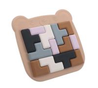 Hemobllo Senior Cognitive Brain Puzzle for Seniors with Silicone Rounded Pieces Memory Improvement and Brain Training Board Game for Quiet Games