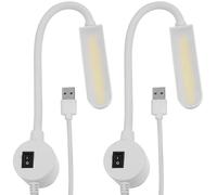 Hemobllo Sewing Machine Light - 2 Pcs LED Sewing Machine Lamp USB Light Flexible Gooseneck Magnetic Base Portable Work for Housework Household Workbench