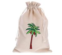 Hemobllo Shoes Bag Drawstring Bag for Packing Shoe 2pcs Decorative Cloth with Unique Cartoon Palm Tree Pattern for Travel and Home Use