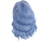 Hemobllo Short Curly Wig for Women Middle Part Synthetic Wig for Bars Club Wedding Birthday Shoulder Natural Look
