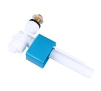 Hemobllo Side Entry Toilet Inlet Valve Bathroom Fixture Replacement Abs and Copper Material with Adjustable Float Filling Valve and Quick Release Button Connection for Toilet Cistern