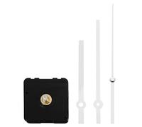 Hemobllo Silent Quartz Clock Movement - Clock Mechanism Kit with Hands Silent Wall Mechanisms Replacement DIY Repair Parts, White