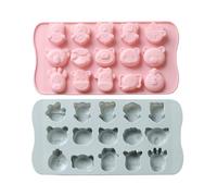 Hemobllo Silicone Chocolate Mold Easy to Clean Creative Animal Shape 2pcs Silicone Cake Mould with Cartoon Honeycomb Design for Home Baking for DIY Cakes and Desserts
