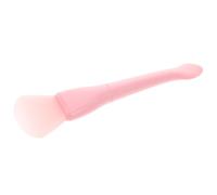 Hemobllo Silicone Dual-ended Face Mask Brush with Spatula Clay Applicator Tool for Facial Mud Masks Home Use Pink with Pvc Bag