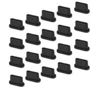 Hemobllo Silicone Dust Plugs with Additional Protection 200pcs for Phone Charging Port Black Silicone Caps and Wide Compatibility, Sleek Minimalist Design and Type-c Interface for Daily
