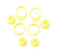 Hemobllo Silicone Earbud Covers Set Yellow Compatible for Wireless Earbuds Earphone Cover Replacements for Daily Use