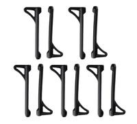 Hemobllo Silicone Eyeglasses Ear Grips Black Open Hole 5 Pairs