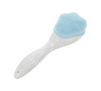 Hemobllo Silicone Face Brush with Handle for Deep Cleaning and Massage Hand-held Facial Brush for Easy Foaming and Gentle Skin Care