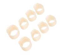 Hemobllo Silicone Guzheng Nail Covers Good Elasticity and Comfortable Fit 2 Sets Beige Colour Simple Nail Protectors for Guzheng Practice and Professional Playing for Left and Right Hand